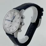 IWC Portuguese Chronograph IW371438 (2007) - Wit wijzerplaat 41mm Staal (3/7)