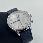 IWC Portuguese Chronograph IW371438 (2007) - White dial 41 mm Steel case (1/7)
