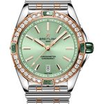 Breitling Chronomat 38 U17356531L1U1 (2024) - Green dial 38 mm Gold/Steel case (1/1)