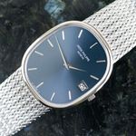 Patek Philippe Golden Ellipse 3605/001 (1977) - Blue dial 38 mm White Gold case (1/8)