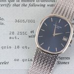 Patek Philippe Golden Ellipse 3605/001 (1977) - Blue dial 38 mm White Gold case (8/8)