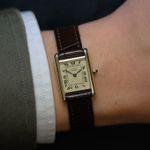 Cartier Tank Vermeil 3 66001 (1990) - White dial 21 mm Silver case (1/8)