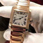 Cartier Tank Française WGTA0345 (2025) - Gold dial 27 mm Yellow Gold case (1/3)