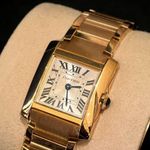Cartier Tank Française WGTA0345 (2025) - Gold dial 27 mm Yellow Gold case (2/3)