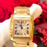Cartier Tank Française WGTA0345 (2025) - Gold dial 27 mm Yellow Gold case (3/3)