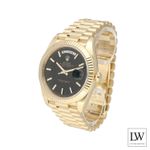 Rolex Day-Date 40 228238 (2024) - Black dial 40 mm Yellow Gold case (5/8)