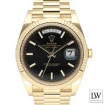 Rolex Day-Date 40 228238 (2024) - Black dial 40 mm Yellow Gold case (2/8)