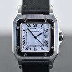 Cartier Santos 2960 (1980) - Wit wijzerplaat 29mm Staal (4/8)