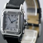 Cartier Santos 2960 (1980) - Wit wijzerplaat 29mm Staal (8/8)