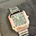 Cartier Santos WSSA0061 (2025) - Groen wijzerplaat 35mm Staal (3/8)