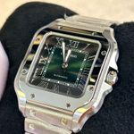 Cartier Santos WSSA0061 (2025) - Groen wijzerplaat 35mm Staal (6/8)