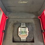 Cartier Santos WSSA0061 (2025) - Groen wijzerplaat 35mm Staal (2/8)