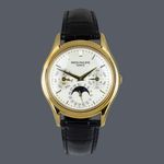 Patek Philippe Perpetual Calendar 3940J-014 (Onbekend (willekeurig serienummer)) - Wit wijzerplaat 36mm Geelgoud (1/1)