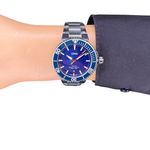 Oris Staghorn Restoration Limited Edition 01 733 7766 4185-Set (2023) - Blauw wijzerplaat 42mm Staal (7/8)