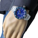 Oris Staghorn Restoration Limited Edition 01 733 7766 4185-Set (2023) - Blauw wijzerplaat 42mm Staal (2/8)