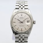 Rolex Datejust 1601 (1972) - Zilver wijzerplaat 36mm Staal (1/8)