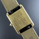 Cartier Tank 366001 (1990) - Champagne dial 20 mm Gold/Steel case (3/8)