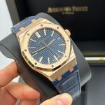 Audemars Piguet Royal Oak Selfwinding 15510OR.OO.D315CR.01 (2023) - Blauw wijzerplaat 41mm Roségoud (6/8)