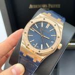 Audemars Piguet Royal Oak Selfwinding 15510OR.OO.D315CR.01 (2023) - Blauw wijzerplaat 41mm Roségoud (5/8)