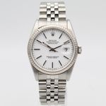 Rolex Datejust 36 16234 (1991) - White dial 36 mm Steel case (1/8)