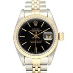 Rolex Lady-Datejust 69173 (1995) - Zwart wijzerplaat 26mm Goud/Staal (2/8)