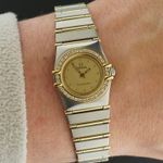 Omega Constellation 895.1080.1 (1993) - Gold dial 22 mm Gold/Steel case (2/8)