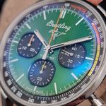 Breitling Top Time A253101A1L1X1 (2022) - Green dial 42 mm Steel case (2/7)