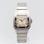Cartier Santos Galbée 1564 (1995) - Beige dial 29 mm Steel case (1/8)
