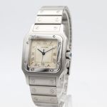Cartier Santos Galbée 1564 (1995) - Beige dial 29 mm Steel case (3/8)
