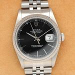 Rolex Datejust 36 16234 (2000) - Zwart wijzerplaat 36mm Staal (1/8)