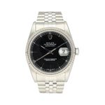 Rolex Datejust 36 16234 (2000) - Black dial 36 mm Steel case (3/8)