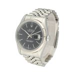 Rolex Datejust 36 16234 (2000) - Black dial 36 mm Steel case (5/8)