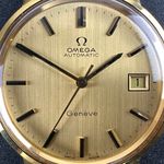 Omega Genève 166.763 (1973) - Gold dial 35 mm Gold/Steel case (8/8)