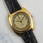 Omega Constellation 166.0228 (1974) - Champagne wijzerplaat 38mm Goud/Staal (1/4)