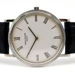 Patek Philippe Calatrava 3520/00D (1979) - White dial 33 mm White Gold case (1/8)