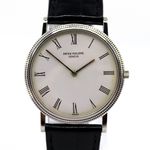 Patek Philippe Calatrava 3520/00D (1979) - Wit wijzerplaat 33mm Witgoud (3/8)