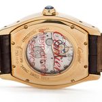 Cartier Tortue 2496C (2010) - Silver dial 34 mm Yellow Gold case (3/6)