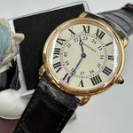 Cartier Ronde Louis Cartier W6800251 (2024) - Zilver wijzerplaat 36mm Roségoud (1/8)