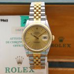 Rolex Datejust 36 16233 (1993) - Gold dial 36 mm Gold/Steel case (1/8)