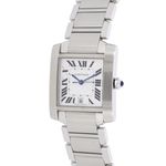 Cartier Tank Française W51002Q3 (2013) - Silver dial 28 mm Steel case (1/8)