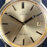 Omega Genève 136.0104 (1974) - Gold dial 35 mm Gold/Steel case (8/8)