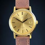 Omega Genève 136.0104 (1974) - Gold dial 35 mm Gold/Steel case (1/8)