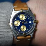 Breitling Chronomat 81950 (1988) - Blue dial 39 mm Steel case (1/8)