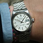 Rolex Datejust 36 16014 (1985) - Zilver wijzerplaat 36mm Staal (1/8)