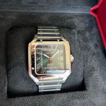 Cartier Santos WSSA0062 (2025) - Green dial 40 mm Steel case (2/4)