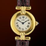 Cartier Vintage 590002 (1991) - White dial 24 mm Silver case (1/8)