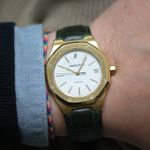 Audemars Piguet Royal Oak 14800BA (1993) - White dial 36 mm Yellow Gold case (1/8)