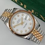 Rolex Datejust 36 116233 (2019) - White dial 36 mm Gold/Steel case (1/7)