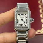 Cartier Tank WSTA0051 (2023) - Zilver wijzerplaat 30mm Staal (6/8)