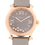 Chopard Happy Sport 274808-5012 (2022) - Grijs wijzerplaat 36mm Roségoud (1/1)